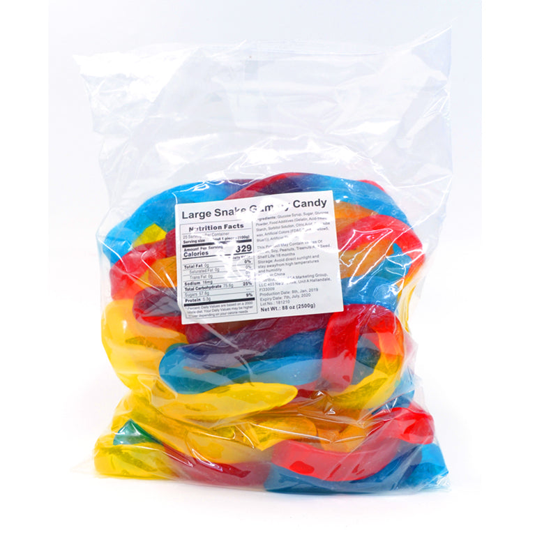 Bulk large gummy snake